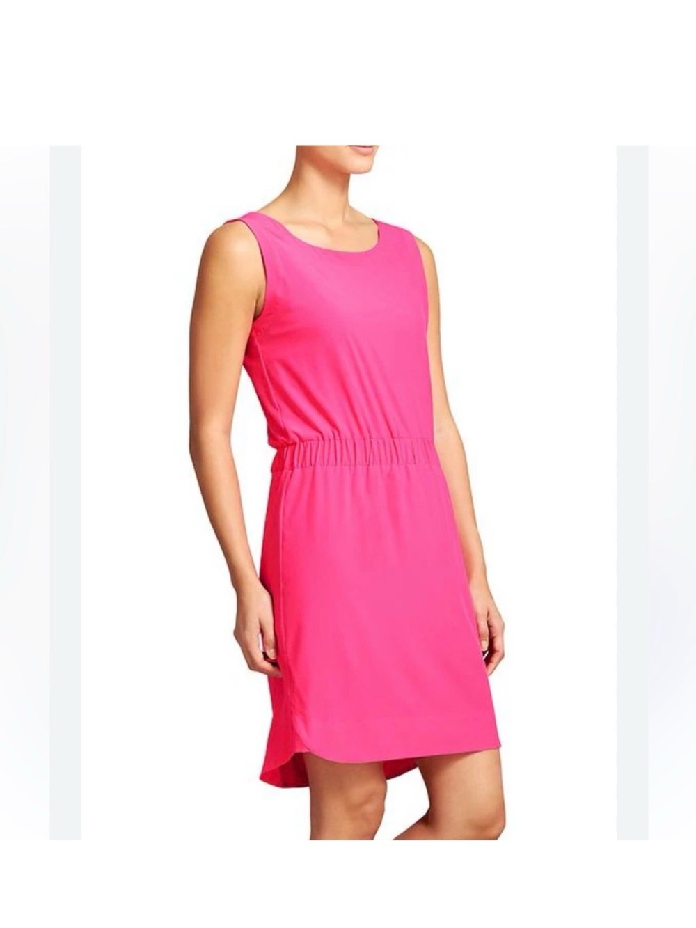 Athleta Brand ‘Astra’ Dress - Sz 2 - Paradise Pink - Bright Neon Pink Color